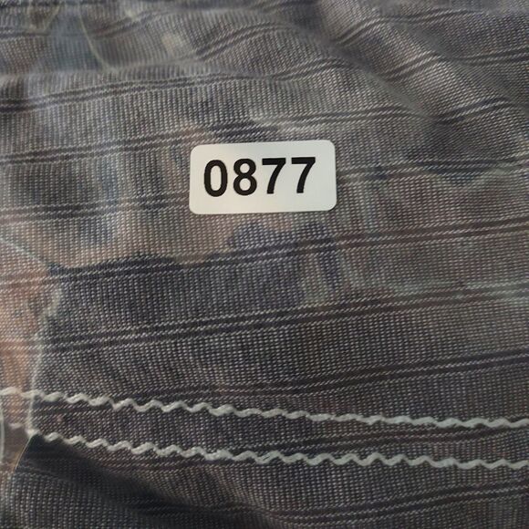 Buckle Black Striped Shirt Men’s Medium M Snap Button Long Sleeve Cotton Blend - Picture 9 of 9